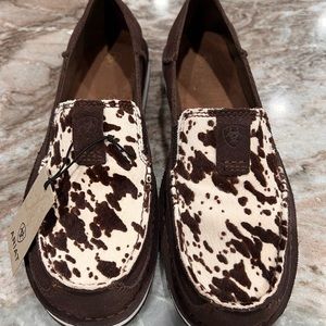 Ariat Cruiser Cow Print Slip-on Casual Shoe